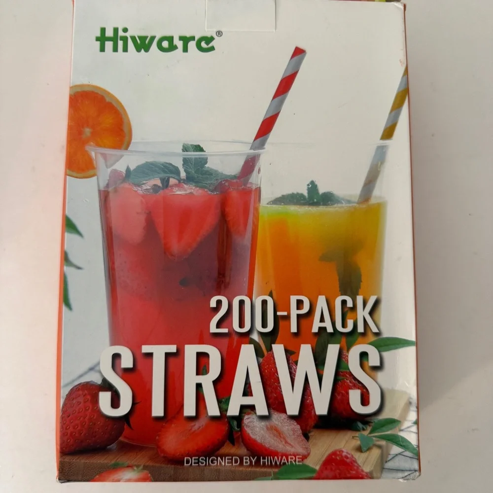 Lot 372 Paper Drinking Straws Chevron Stripe Polka Dot Birthday Party Multicolor